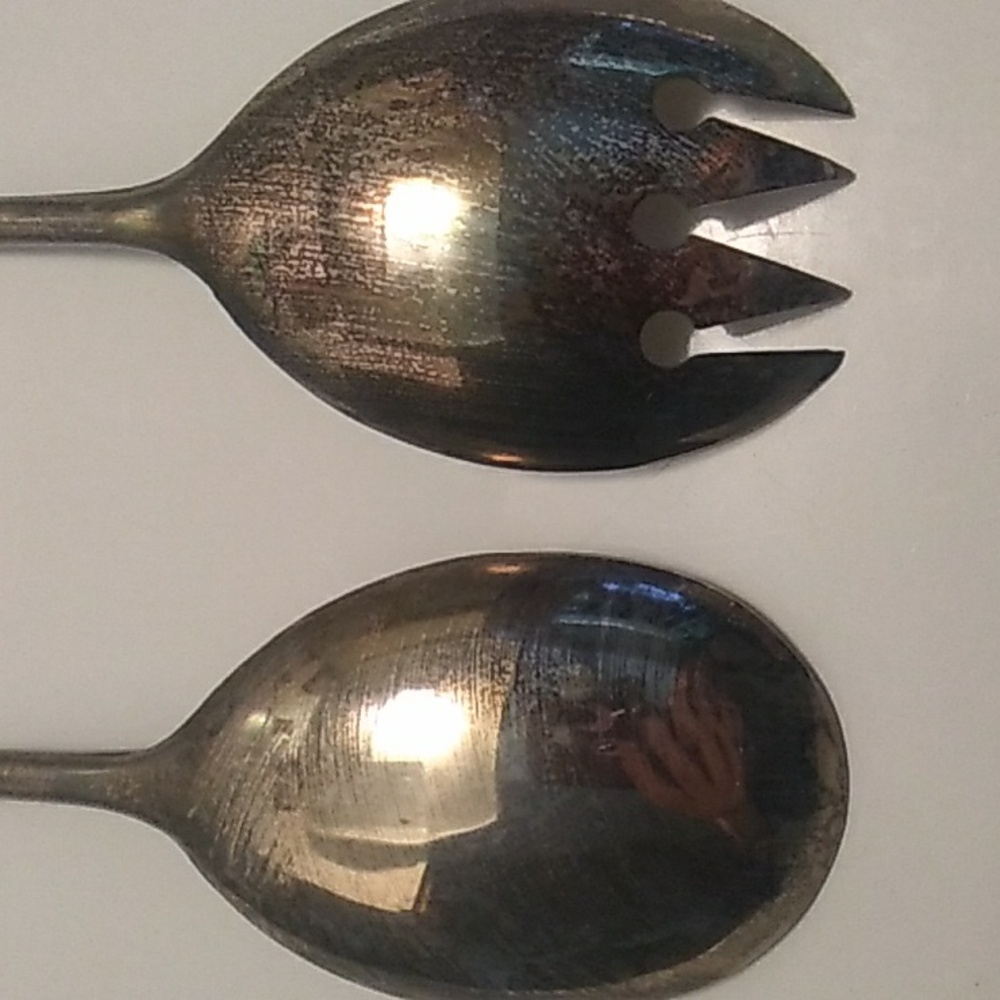 F.B. Rogers Silver Italy Salad Set - Picture 6 of 7